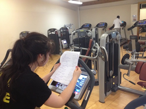 Studying on Bike 